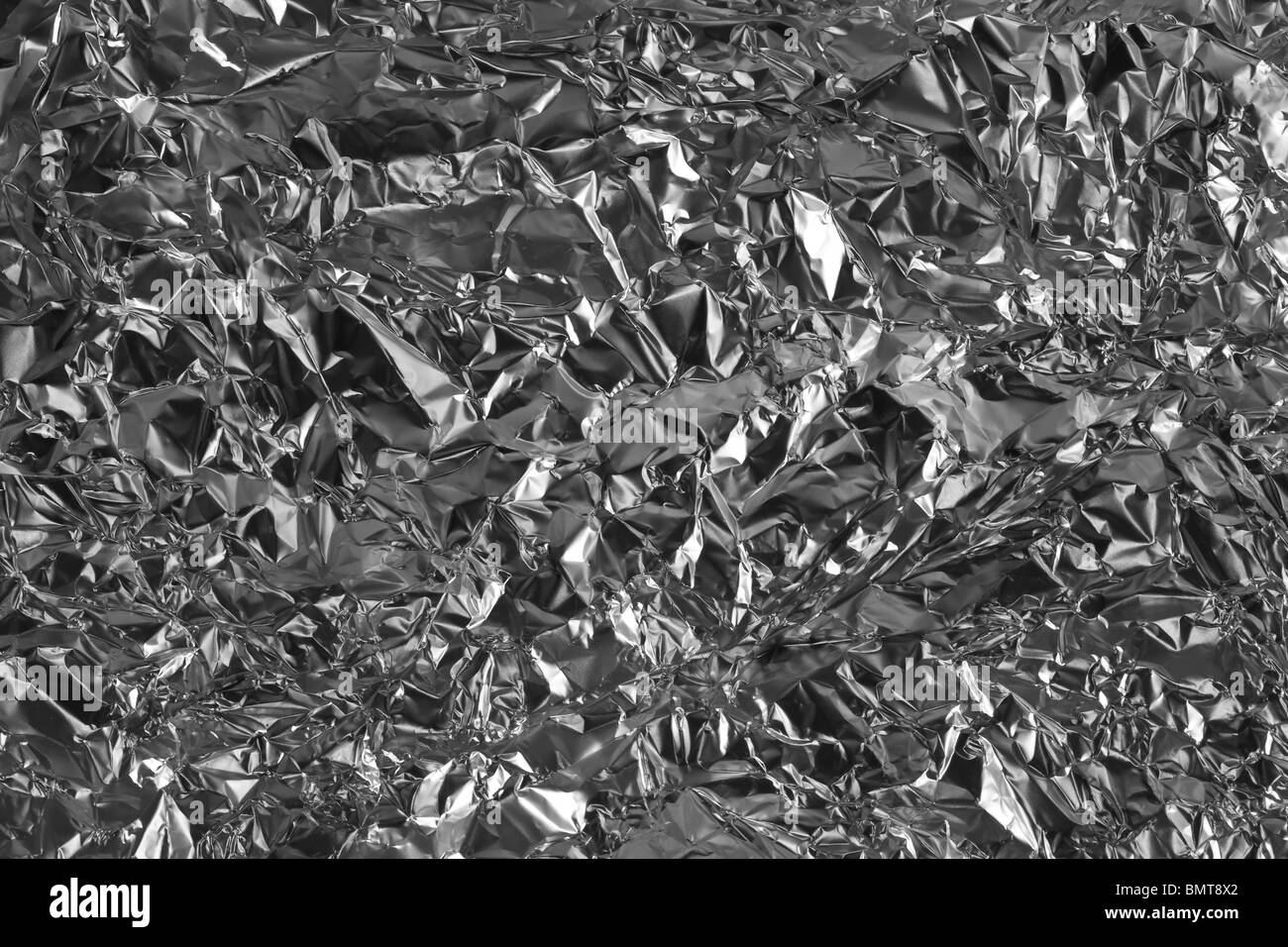 Aluminum foil background Stock Photo