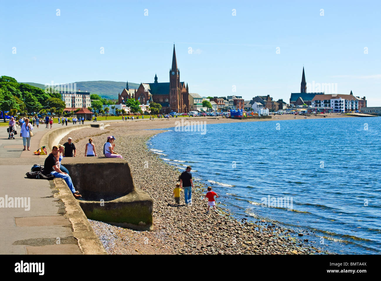 The Scottish seaside town of Largs Stock Photo 30038314 Alamy