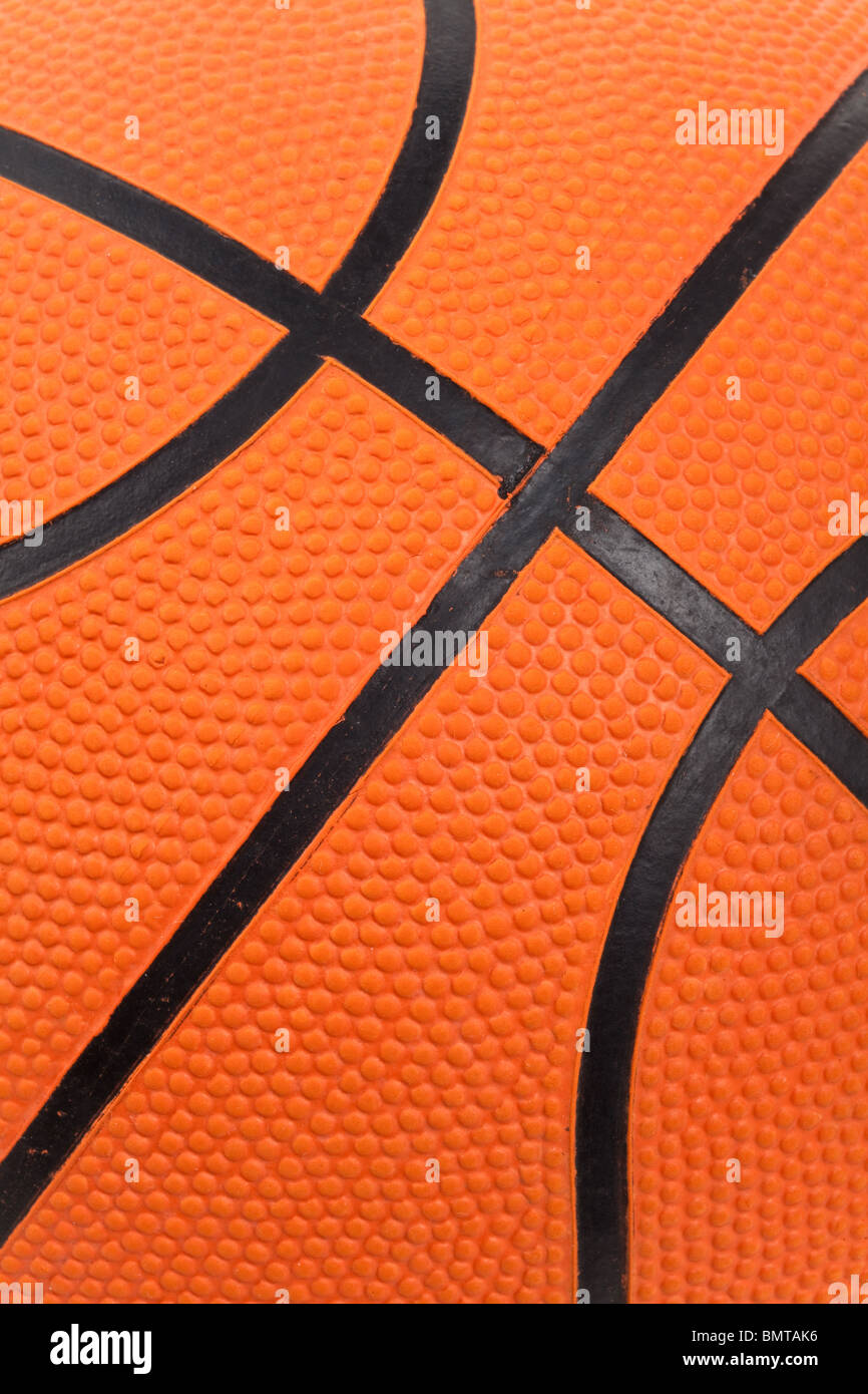 Orange Basketball close up shot Stock Photo