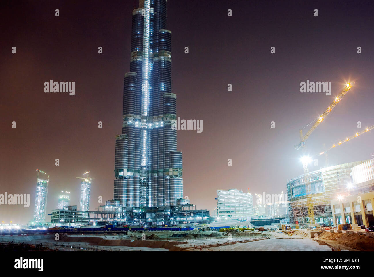 United Arab Emirates, Dubai, Sheikh Zayed Road.  Stock Photo