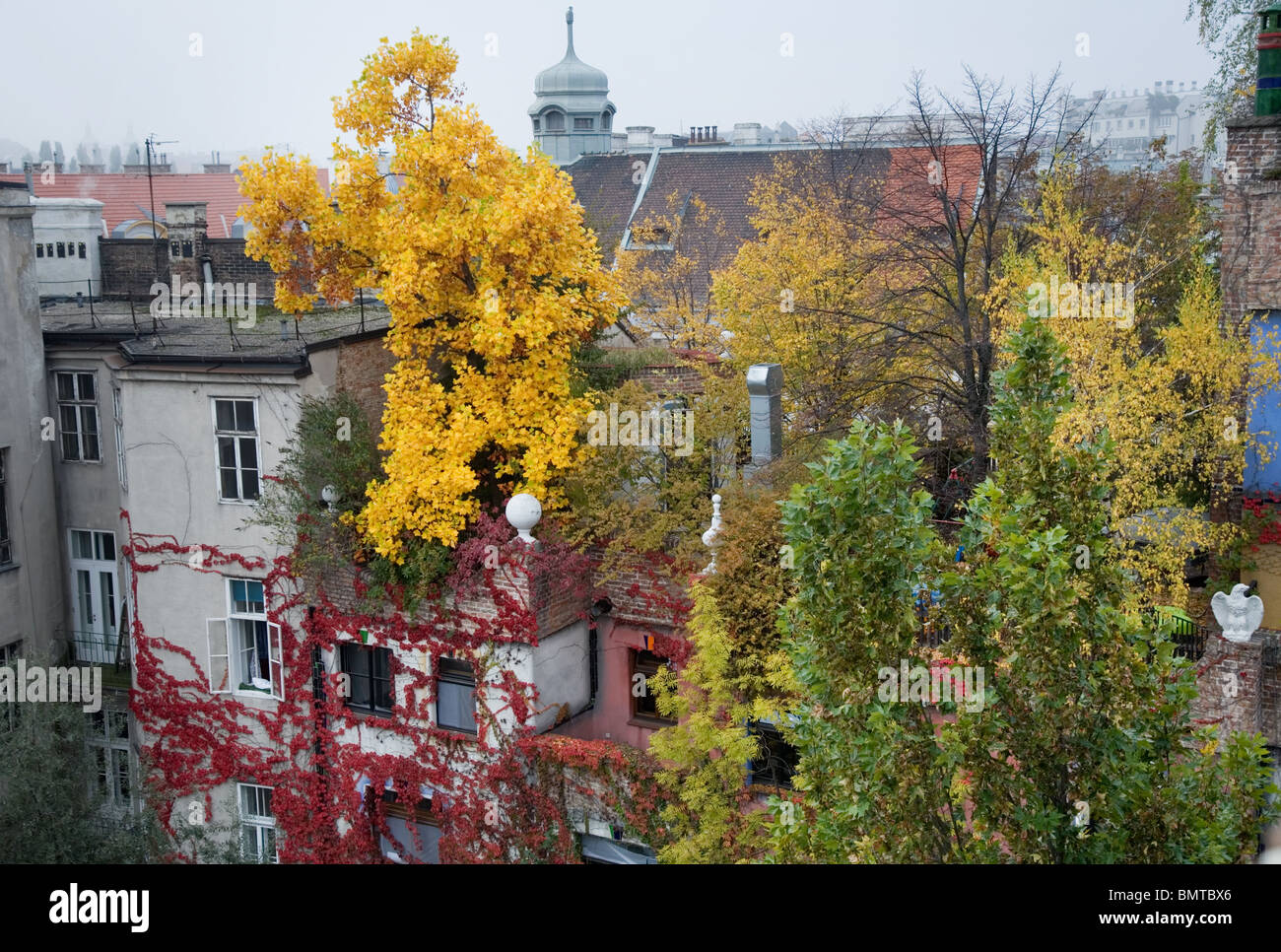 Hundertwasser housing complex, Vienna, Austria Stock Photo