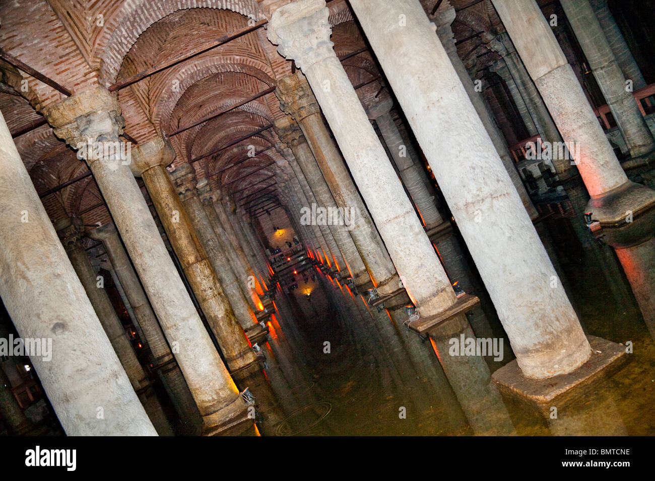 The Basilica Cistern, Yerebatan Sarnici, Sultanahmet, Istanbul, Turkey Stock Photo