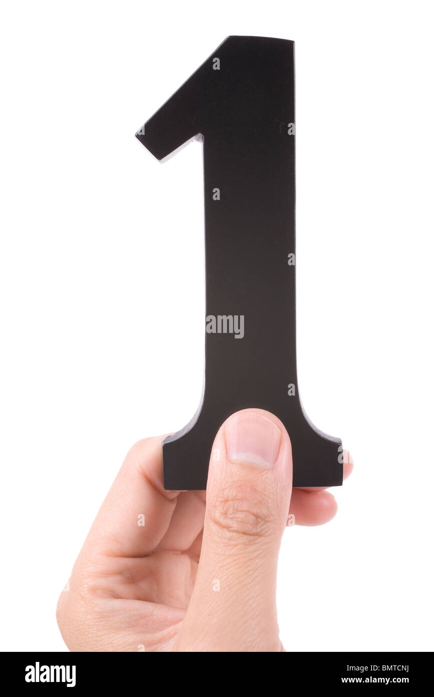 number 1 with white background Stock Photo - Alamy