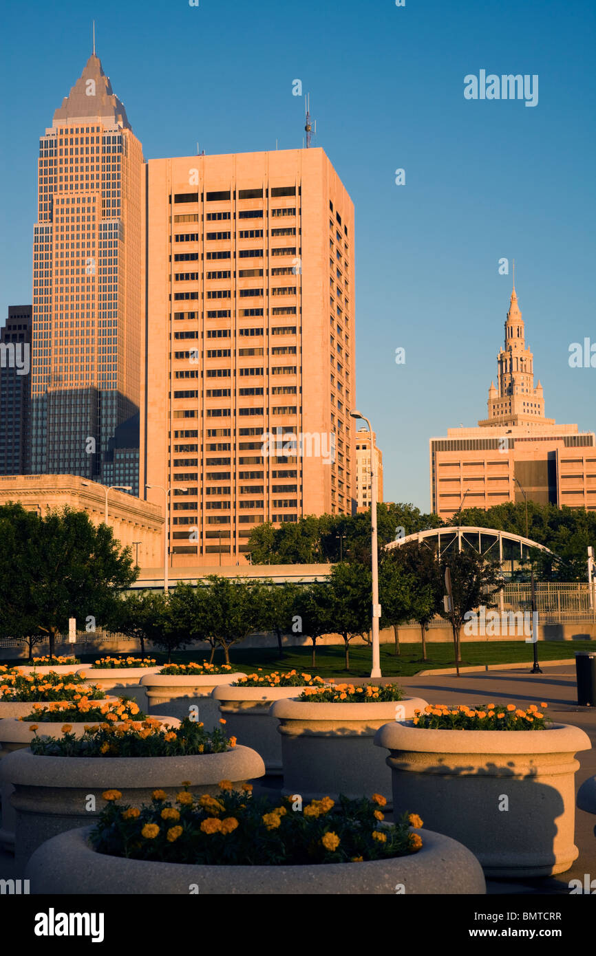 Flowers in downtown Cleveland Stock Photo Alamy