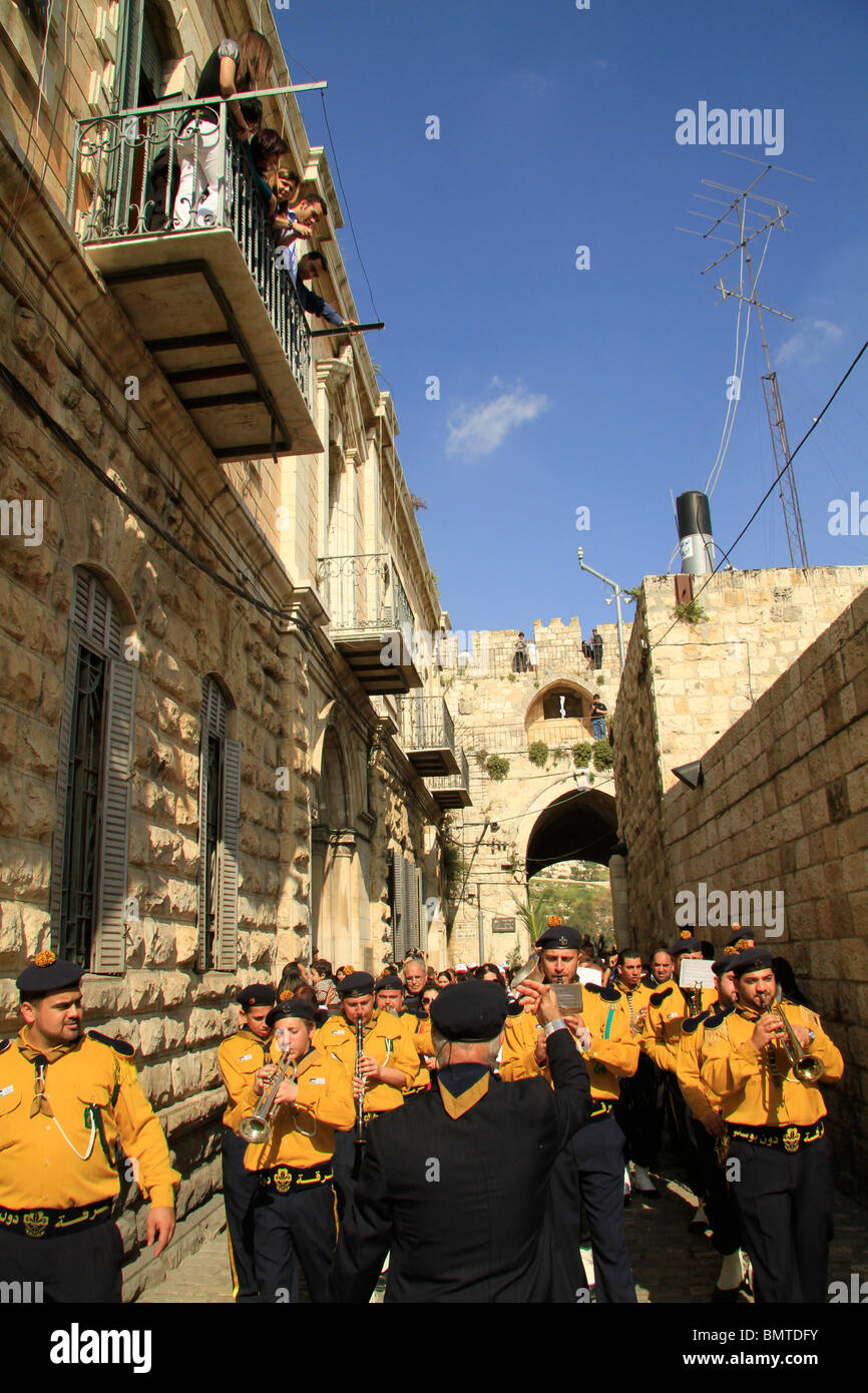 Israel, Jerusalem, Palm Sunday procession Stock Photo - Alamy