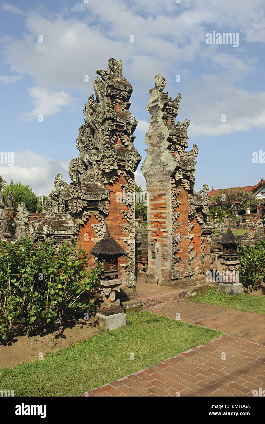 Indonesia-Bali, One of the entrances to Bali Museum. Stock Photo