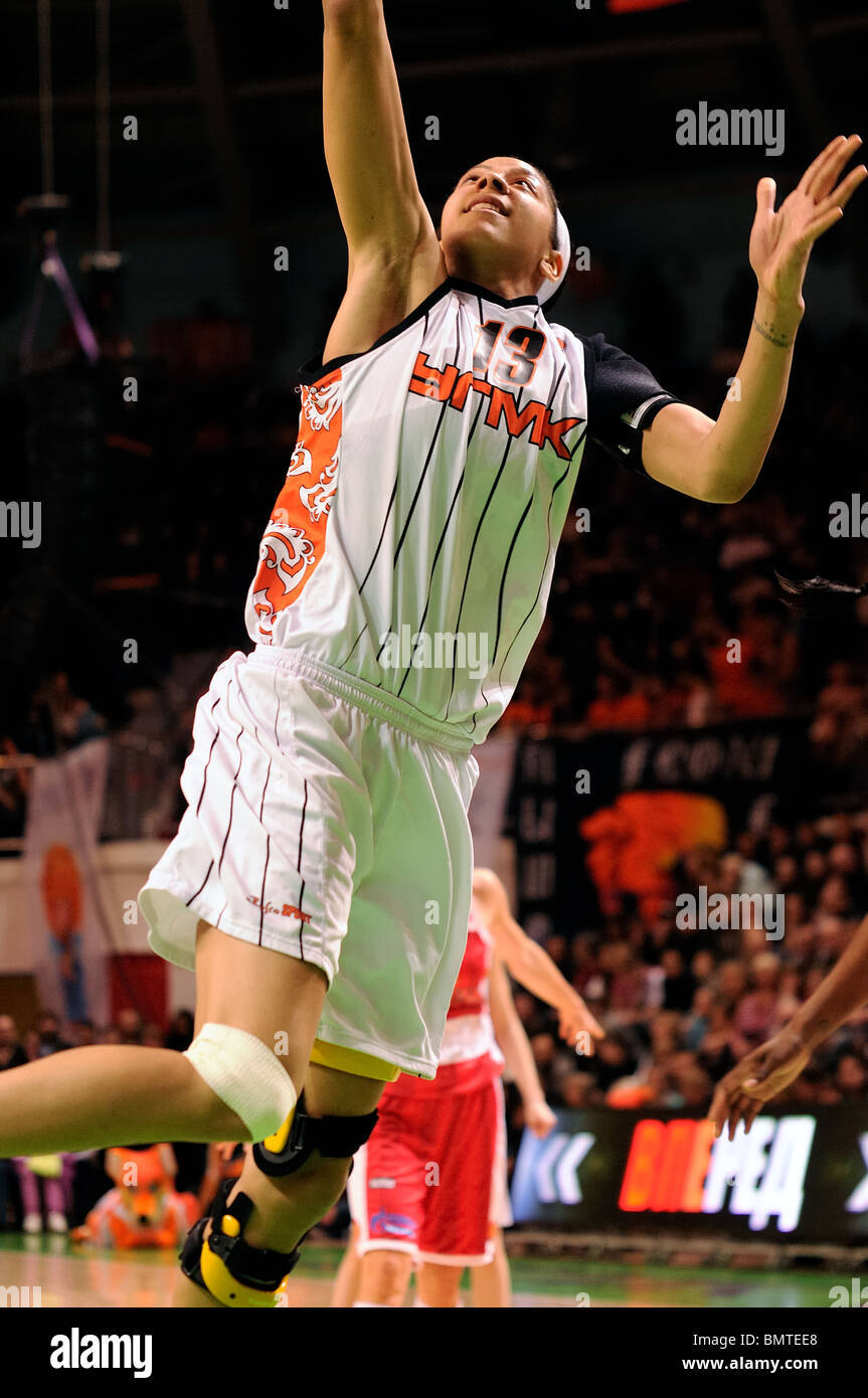 Candace Parker #13 slam dunk. Stock Photo