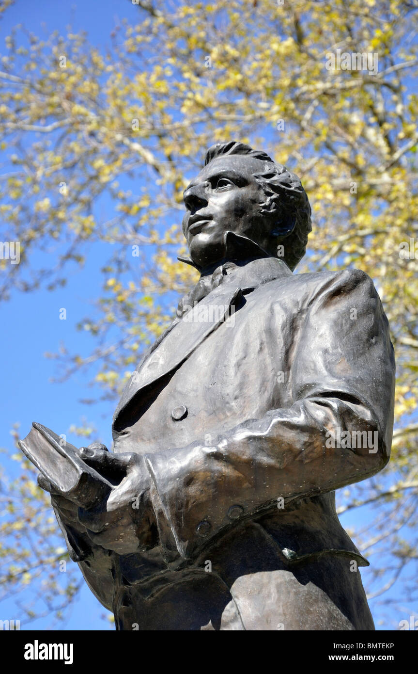 Joseph Smith statue at Temple Square, Salt Lake City, Utah, USA Stock