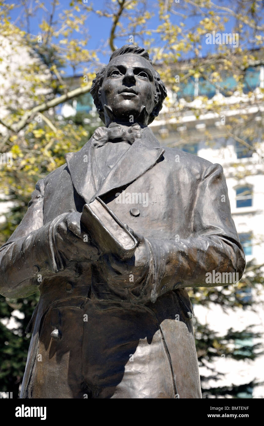 Joseph Smith statue at Temple Square, Salt Lake City, Utah, USA. Stock Photo