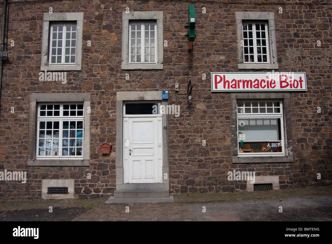 village pharmacie pharmacy chemist shop sign Stock Photo Alamy