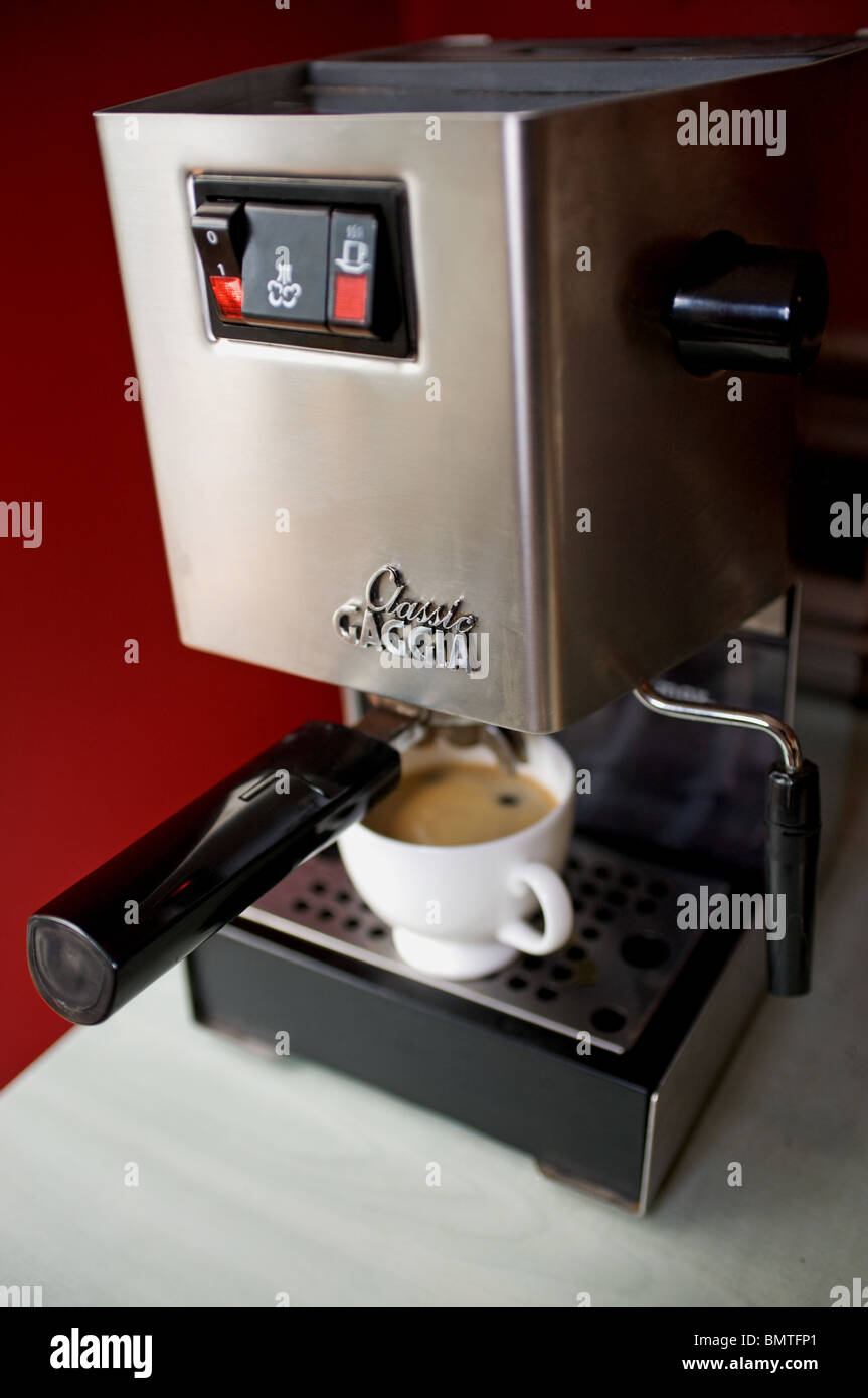 Classic Gaggia expresso coffee machine Stock Photo Alamy
