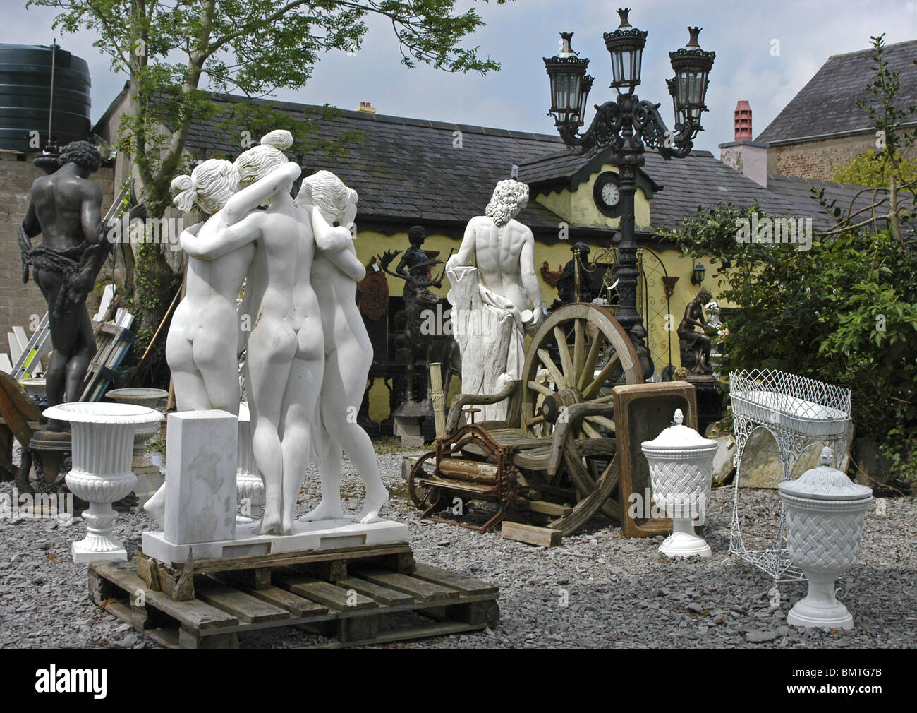 Antique Shop, Moy, County Tyrone. Stock Photo