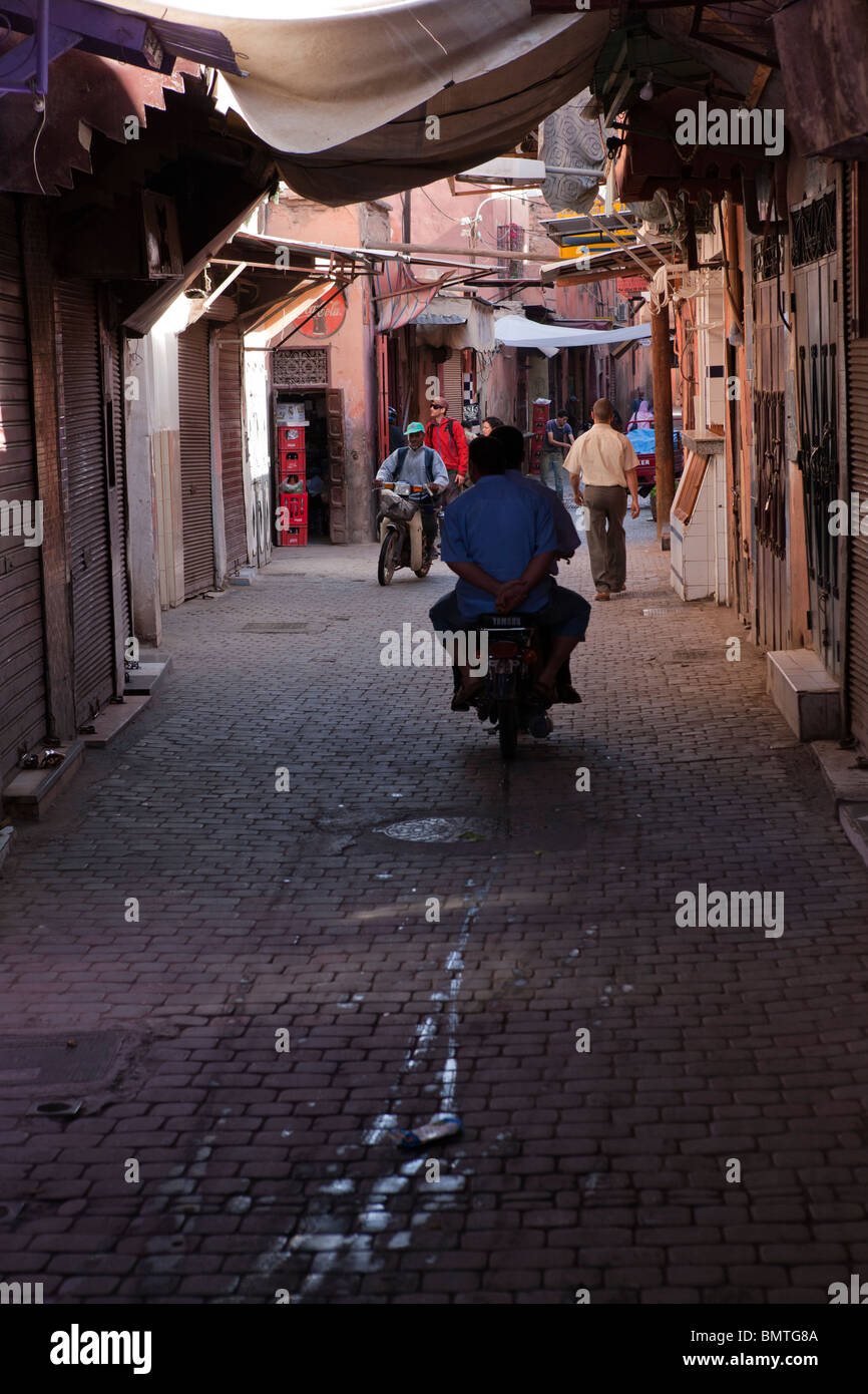 Typical street in Marrakech. Morocco. Africa Stock Photo - Alamy
