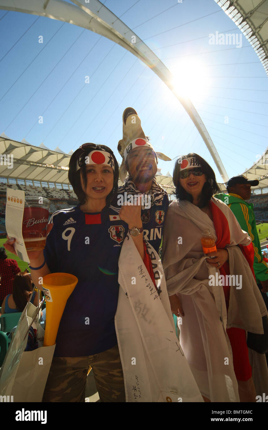 JAPAN FANS DURBAN STADIUM NETHERLANDS V JAPAN DURBAN STADIUM DURBAN