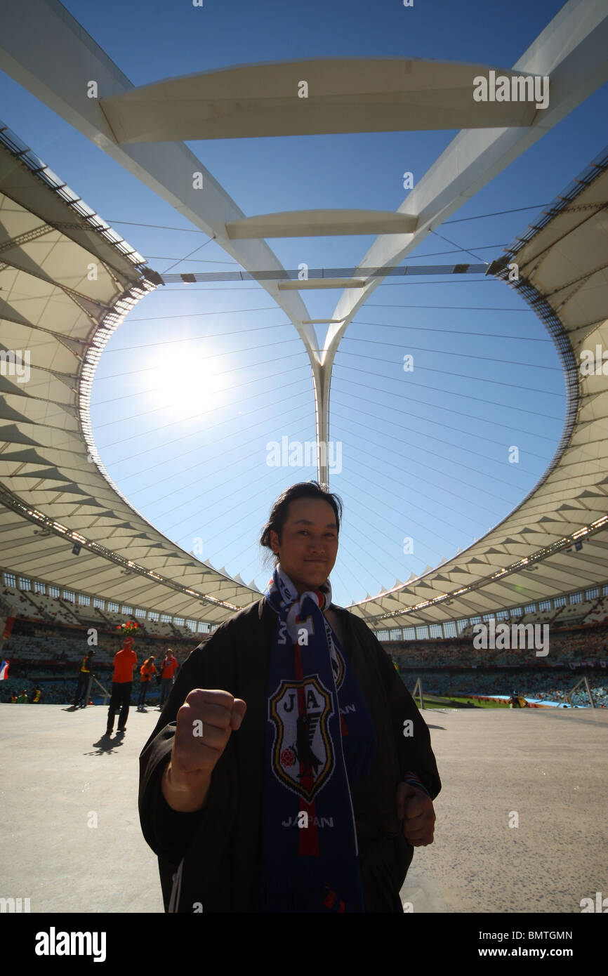 JAPAN FAN DURBAN STADIUM NETHERLANDS V JAPAN DURBAN STADIUM DURBAN