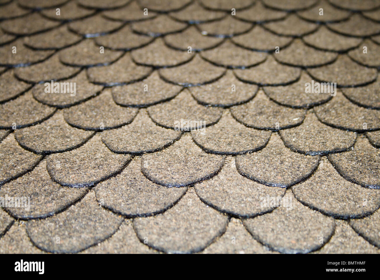A gray tile roof. Stock Photo