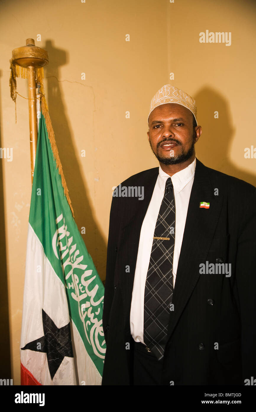 Vice-President of Somaliland Ahmed Yusuf Yasin Stock Photo