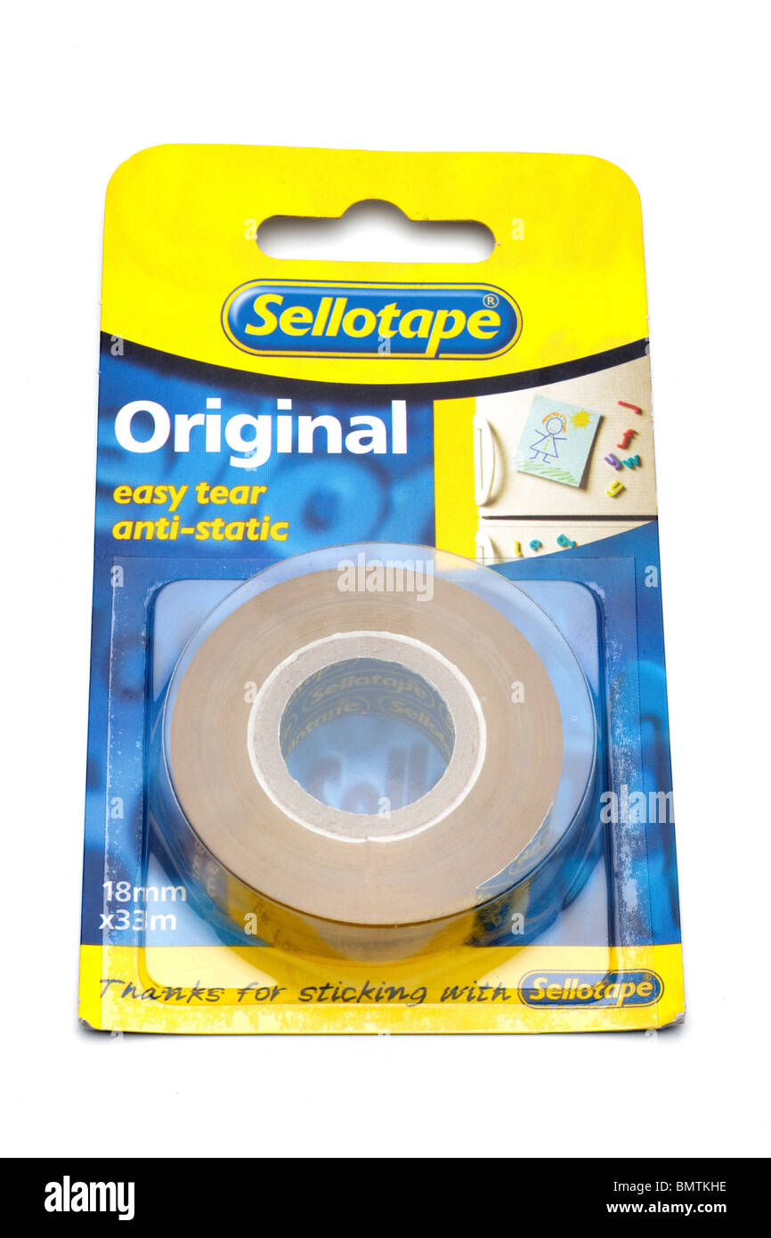 Packet of original Sellotape sticky tape Stock Photo Alamy