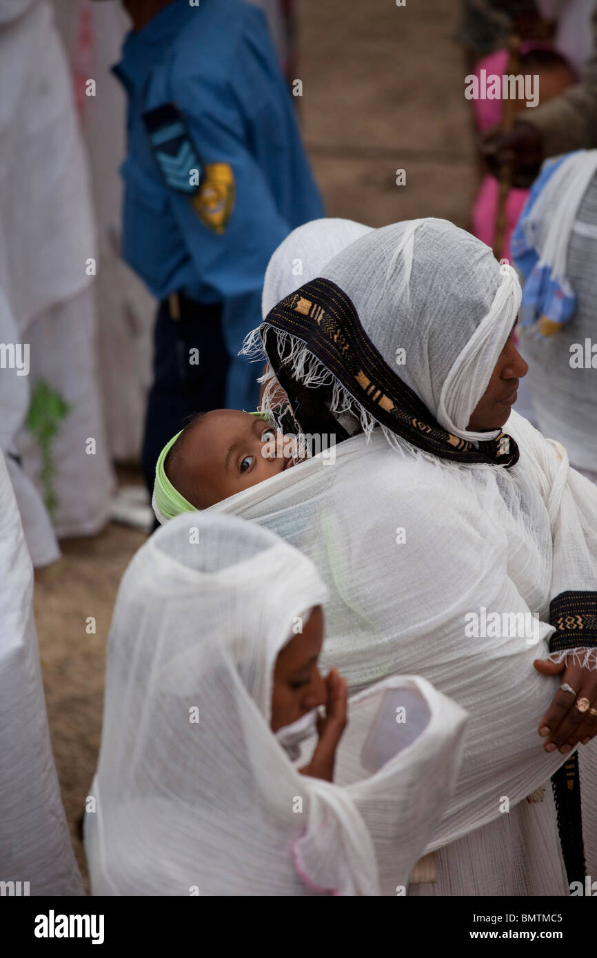 Africa. Ethiopia. Gonder. Timkat festival. Stock Photo