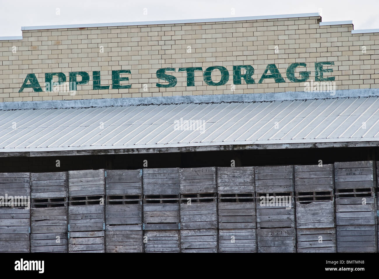 Apple storage shed, Manistee county, Michigan, USA Photography by