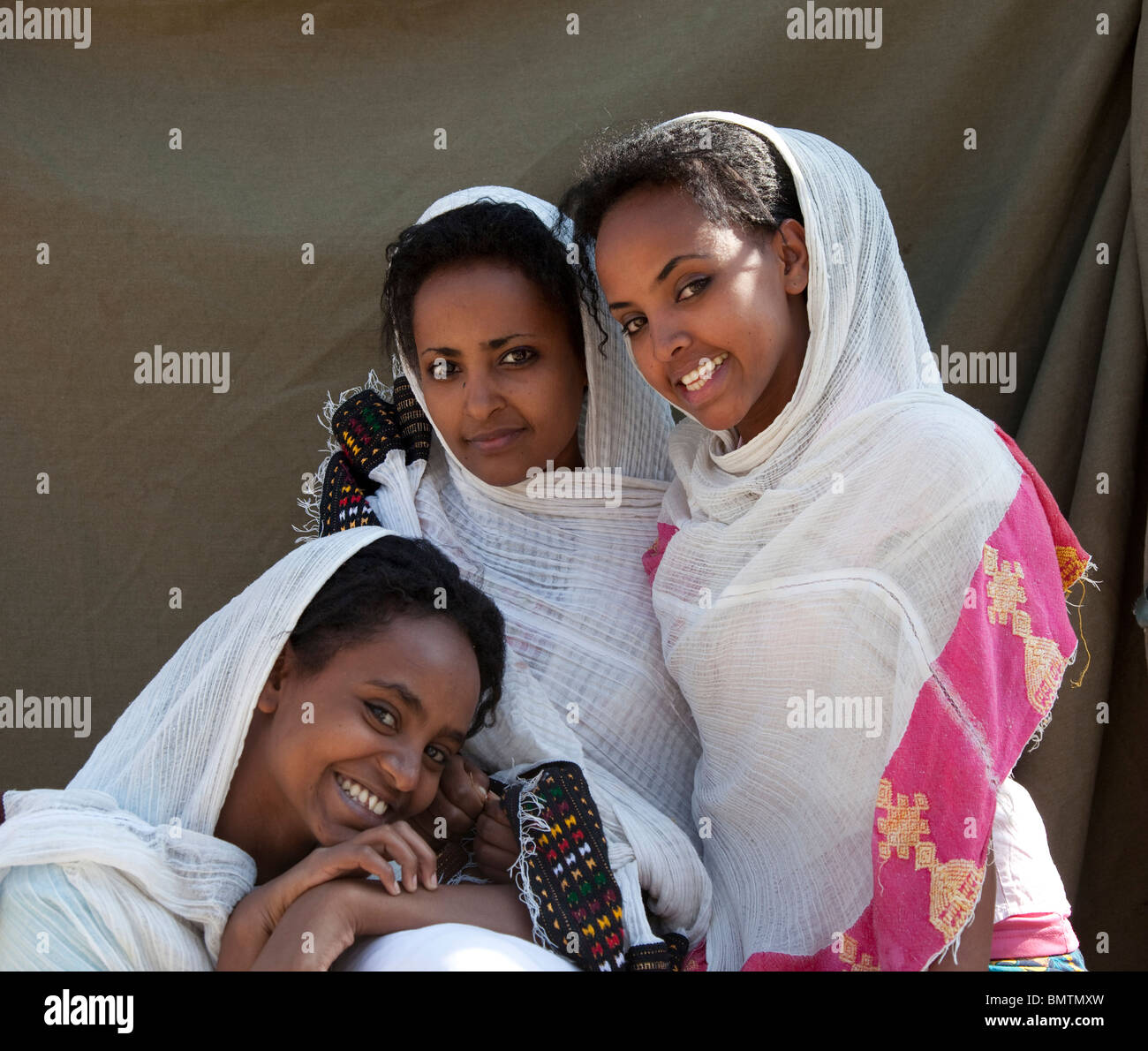 Africa. Ethiopia. Gonder. Amharic women Stock Photo