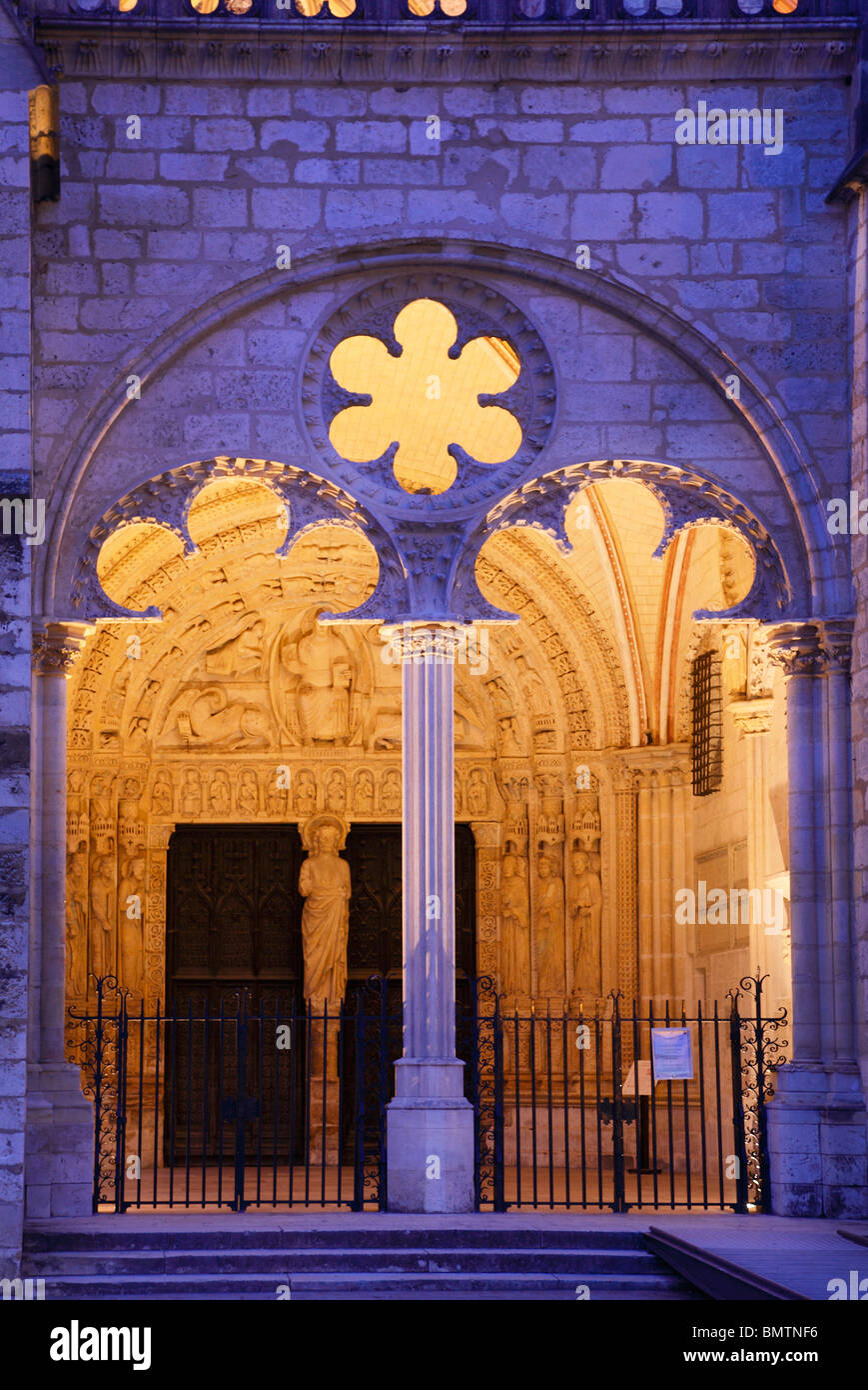 CATHEDRAL SAINT ETIENNE BOURGES FRANCE Stock Photo