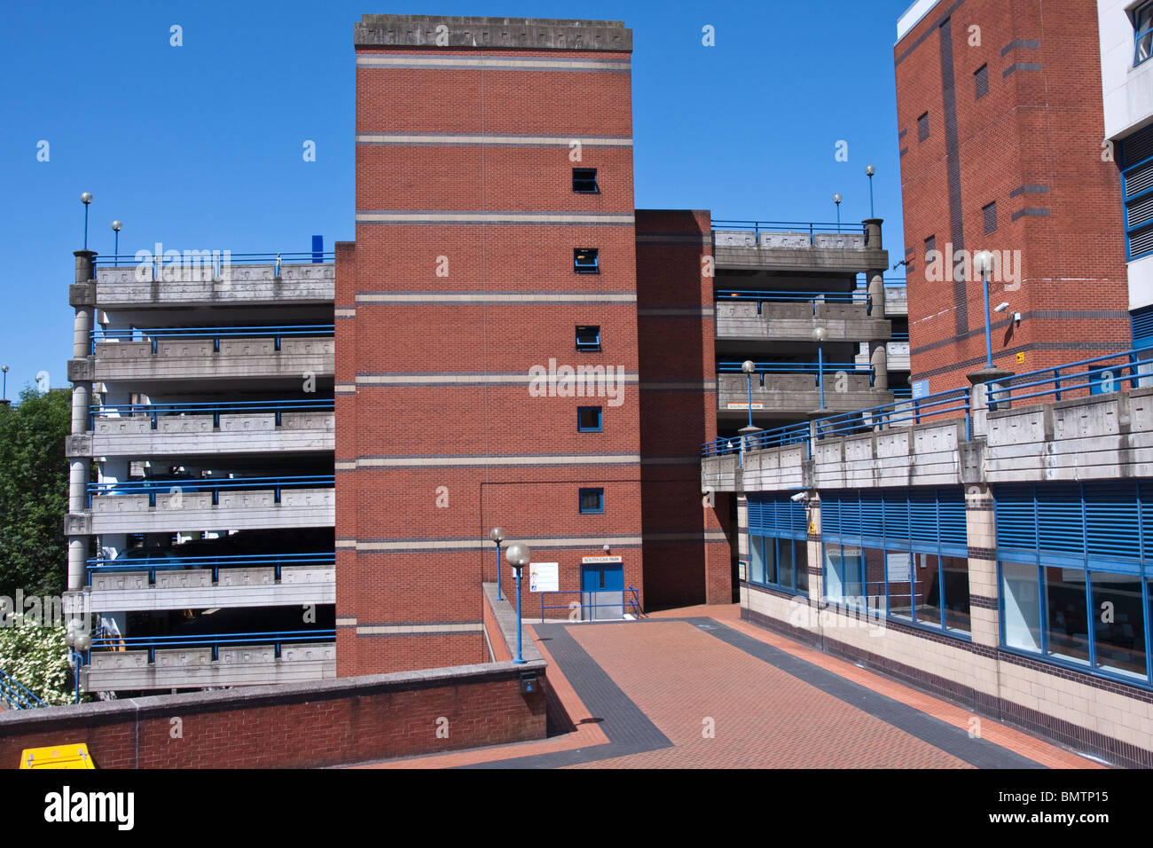 Multi-storey car parking at the Barclay Card Arean in Birmingham UK Stock Photo