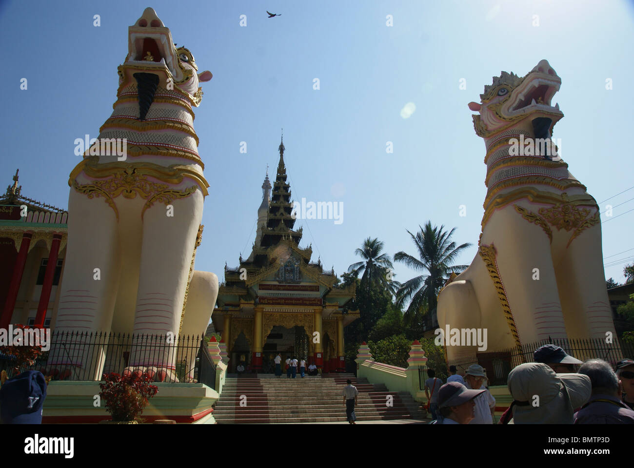 Myanmar Bago Shwemawdaw Paya (Golden God Temple) Stock Photo