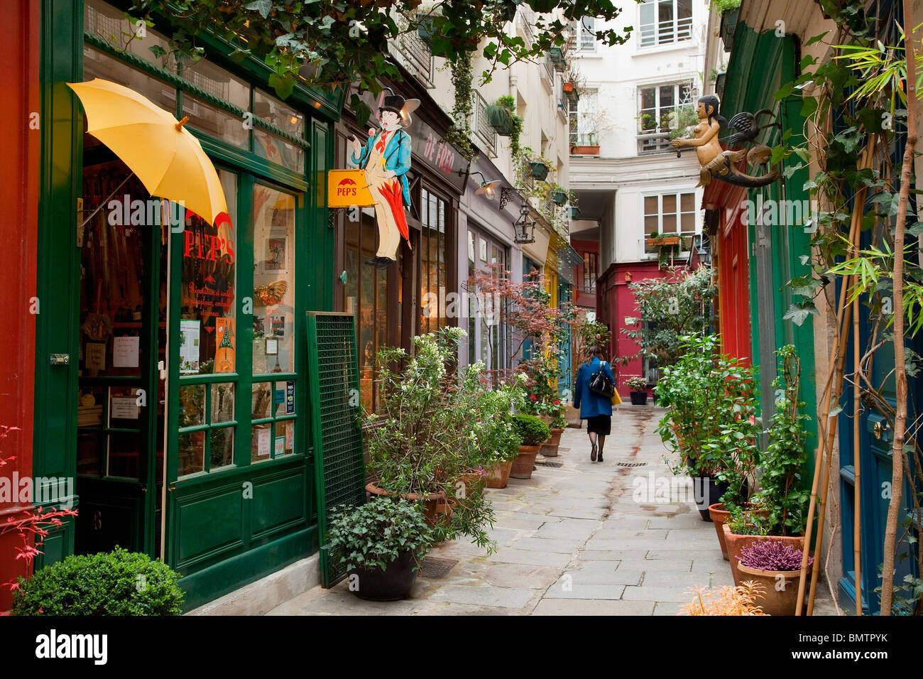 PARIS, PASSAGE DE L'ANCRE Stock Photo