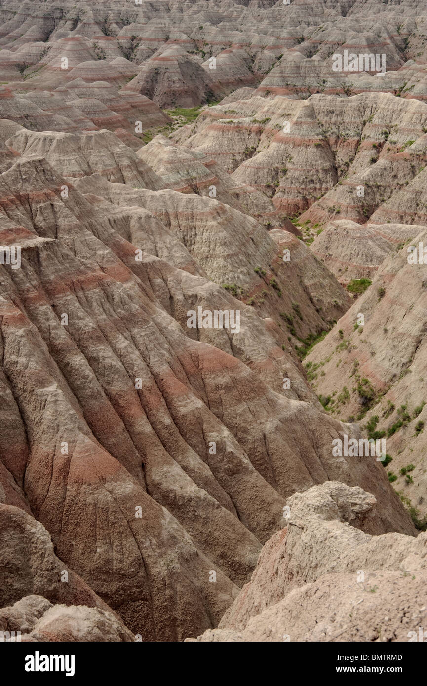 View of the rocks at Badlands National Park Stock Photo - Alamy