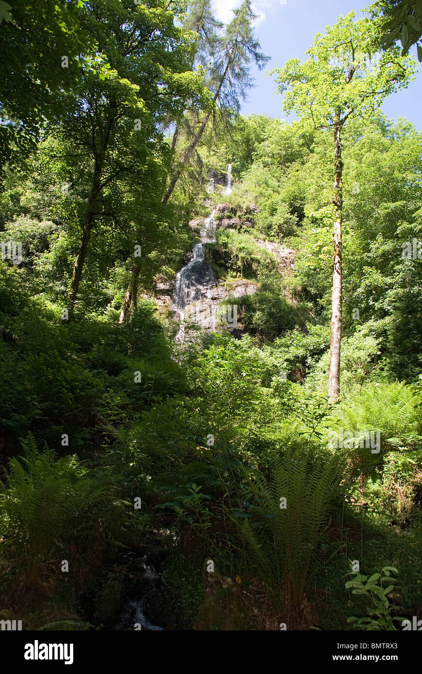 Canonteign falls Chudleigh Devon at 220 feet are the highest in England