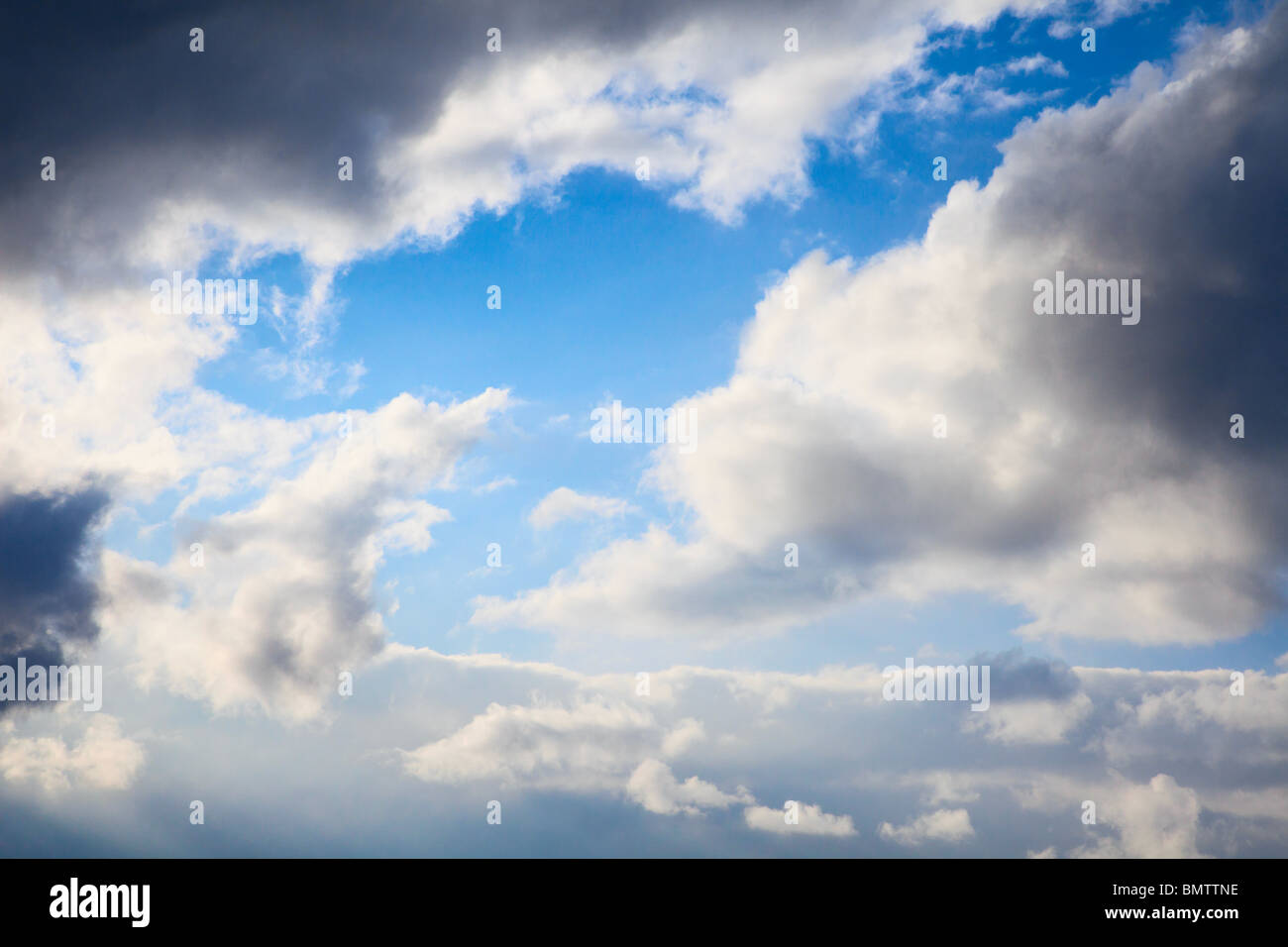 cloudy sky, the texture is conveniently inserted into montages Stock Photo