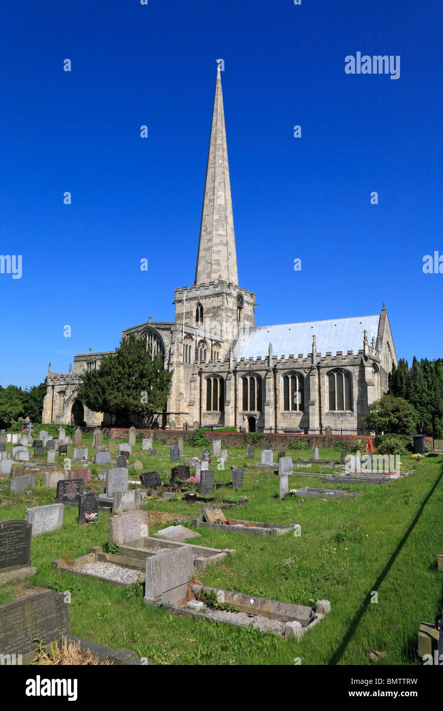 Church of St Mary the Virgin, Hemingbrough near Selby, North Yorkshire, England, UK. Stock Photo