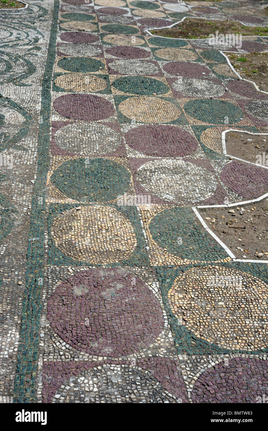 Mosaics of ruins of baths of caracalla, Rome, Italy Stock Photo