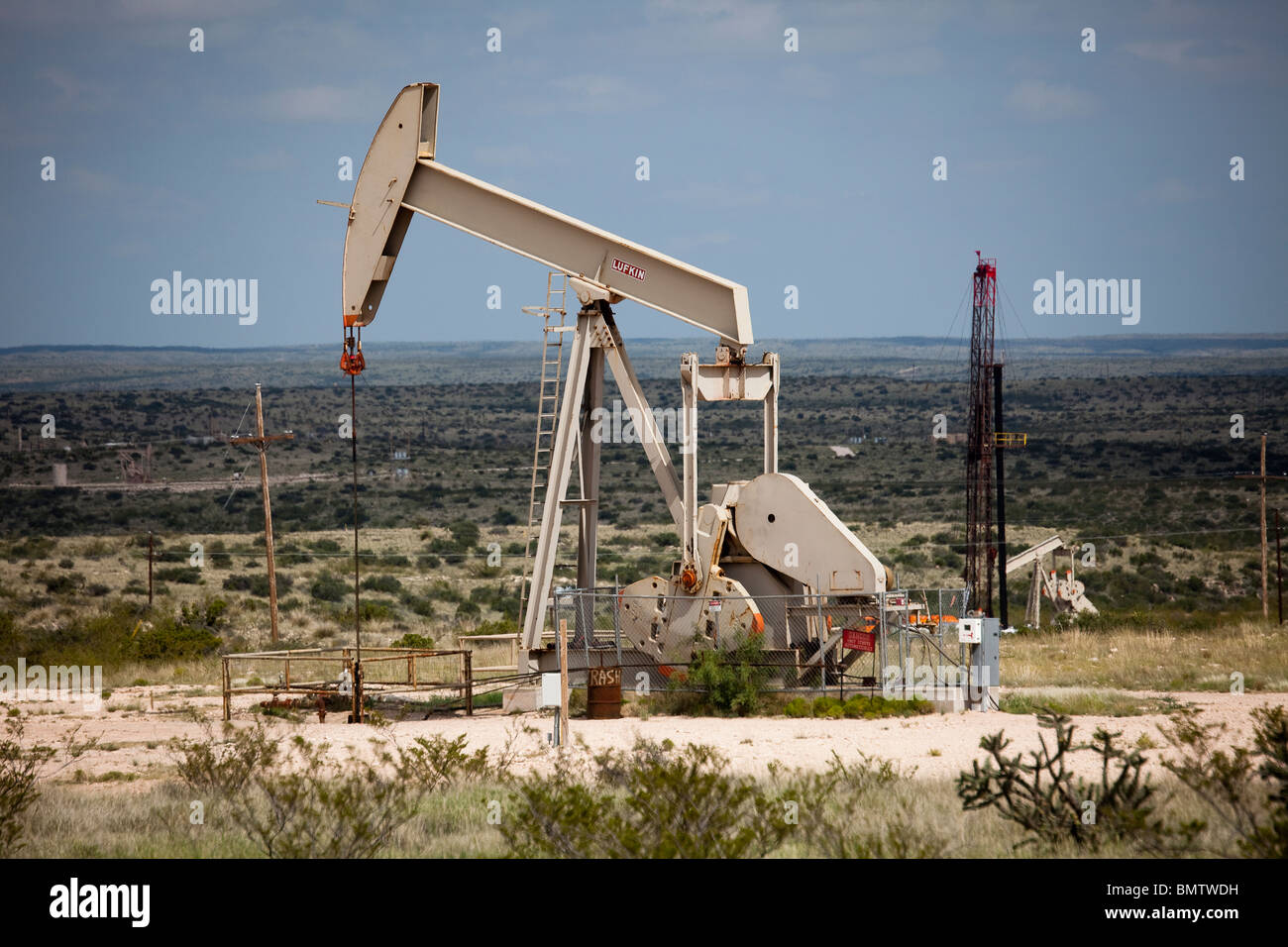 Oil nodding jenny in Guadalupe mountains New Mexico USA Stock Photo