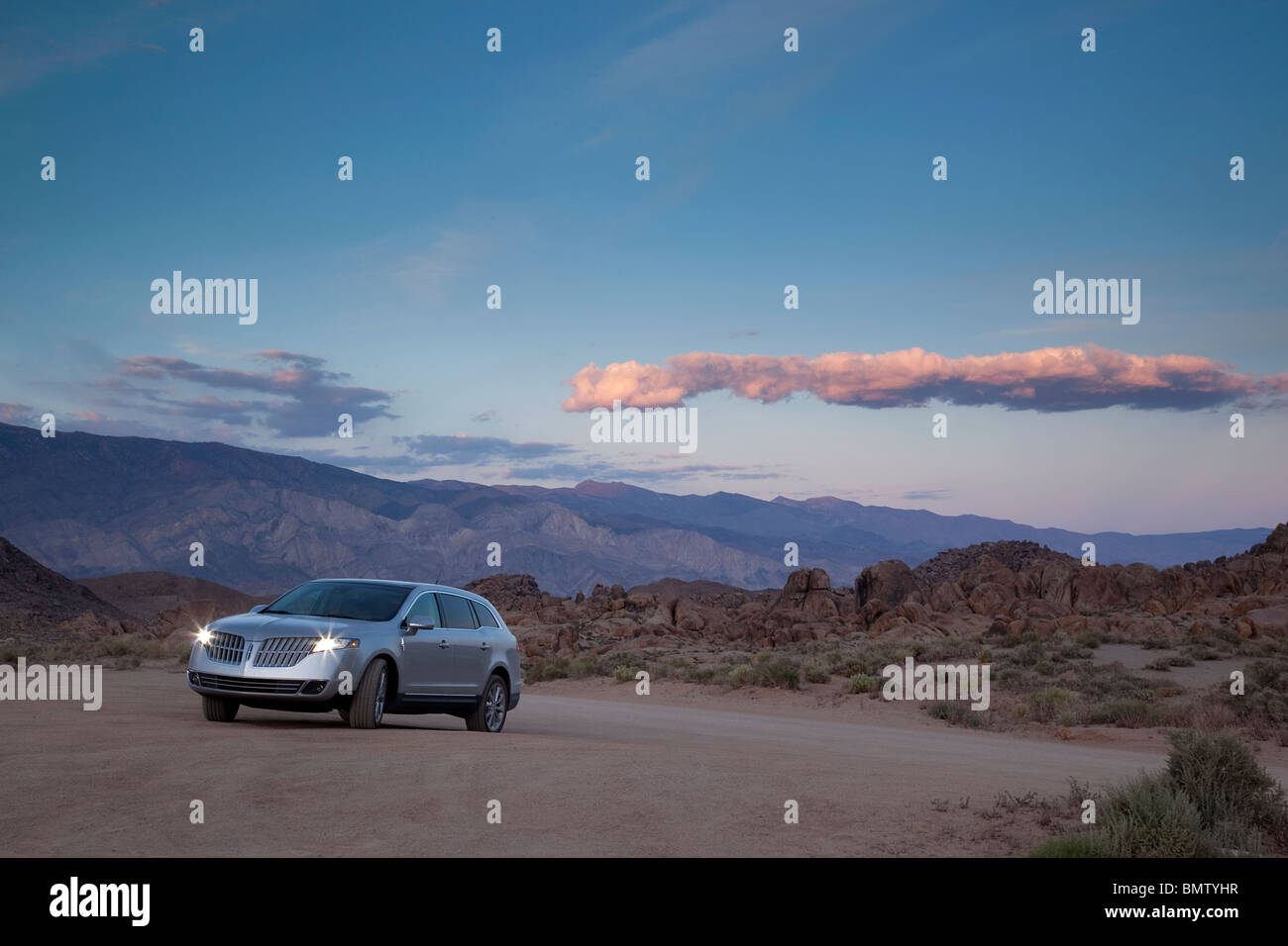 Lincoln MXT in Alabama Hills Lone Pine Ca USA Stock Photo