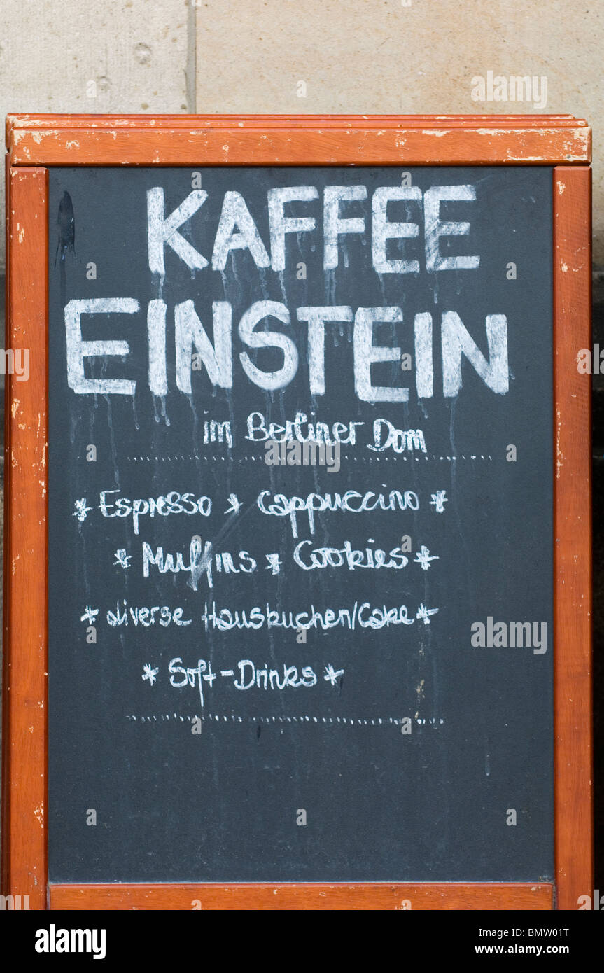 Kaffee Einstein Berliner Dom Berlin Germany Stock Photo