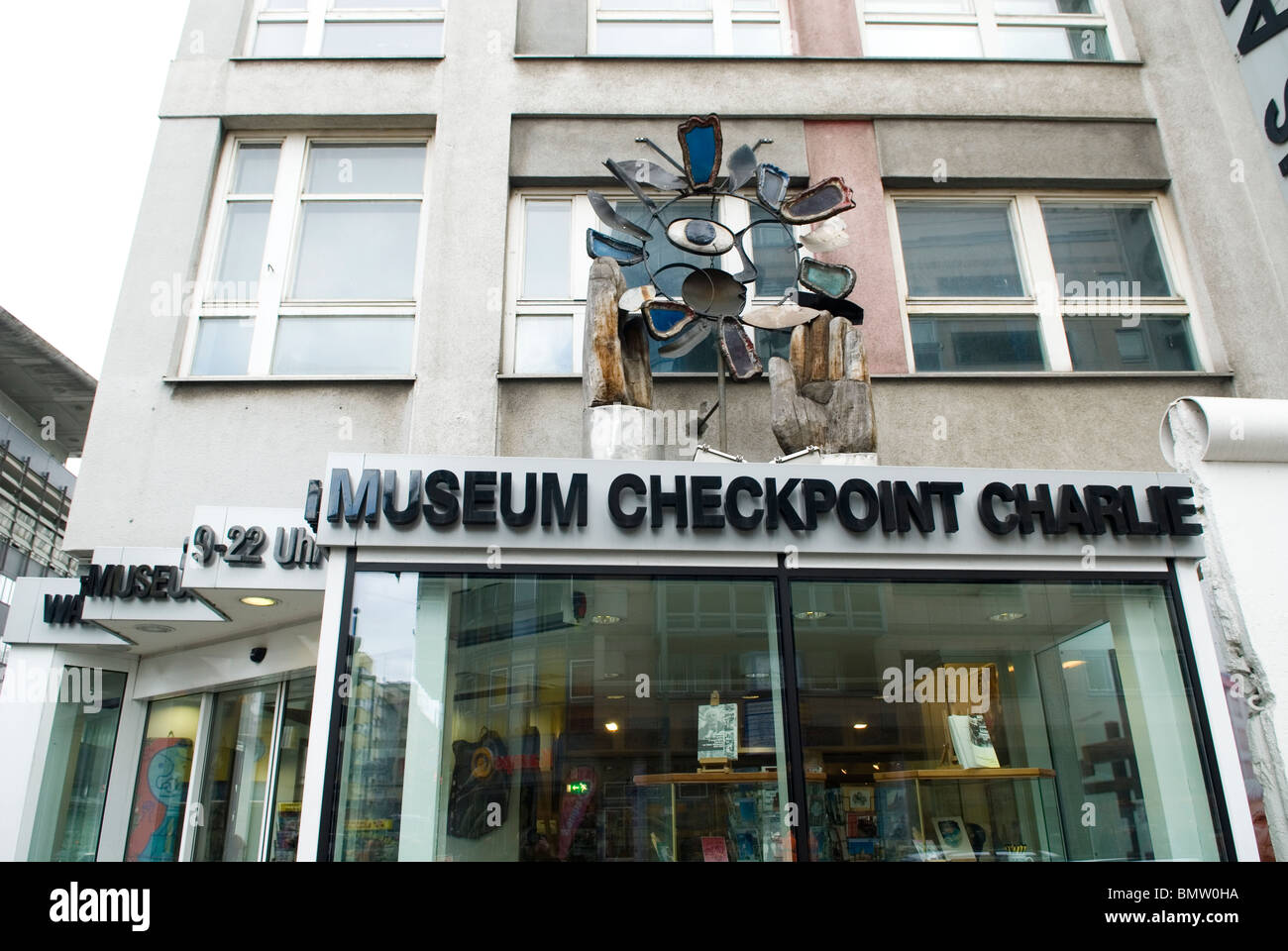 Museum checkpoint Charlie Friedrichstrasse Berlin Germany Stock Photo