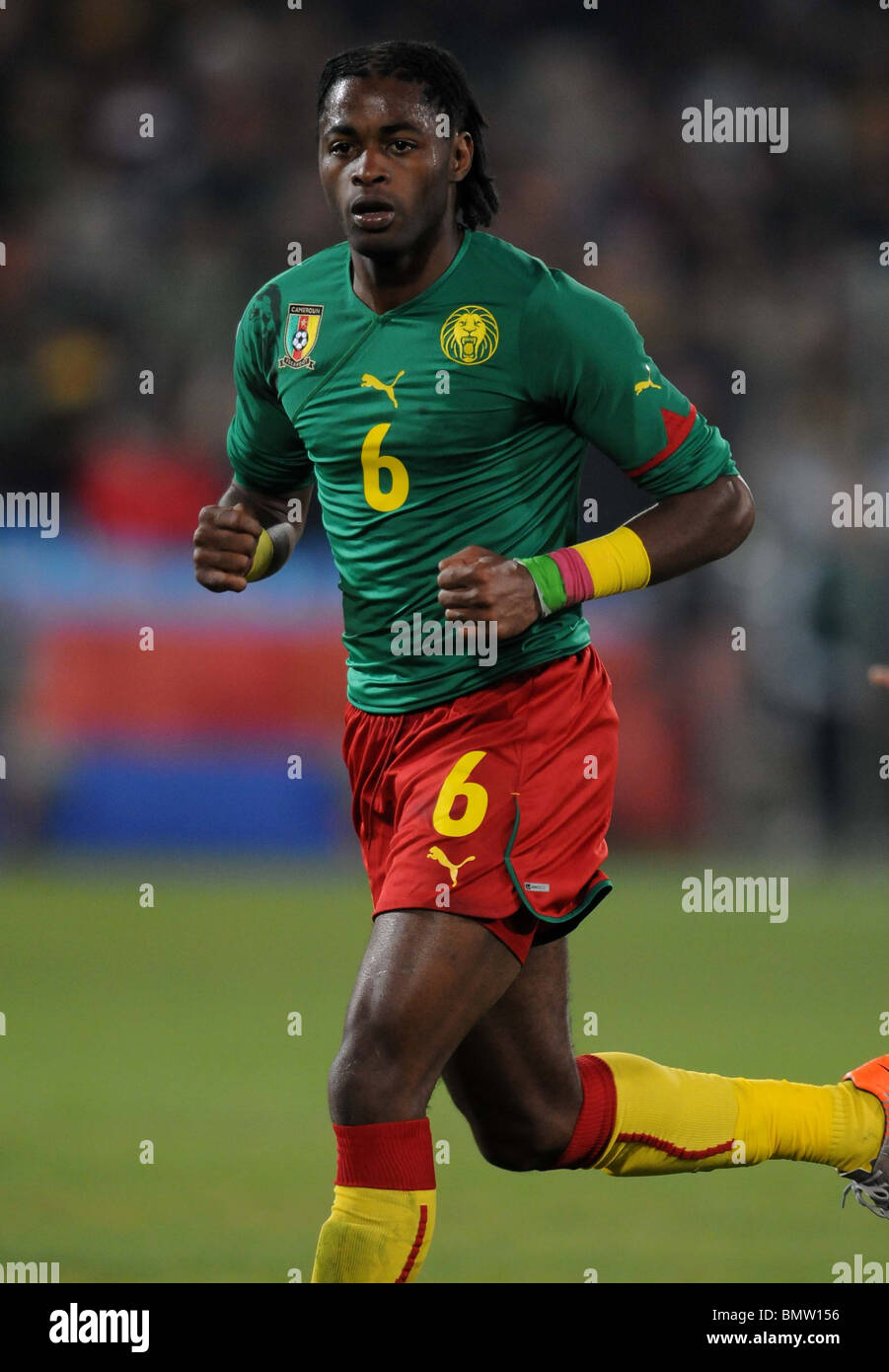 ALEXANDRE SONG CAMEROON LOFTUS VERSFELD STADIUM PRETORIA SOUTH AFRICA ...