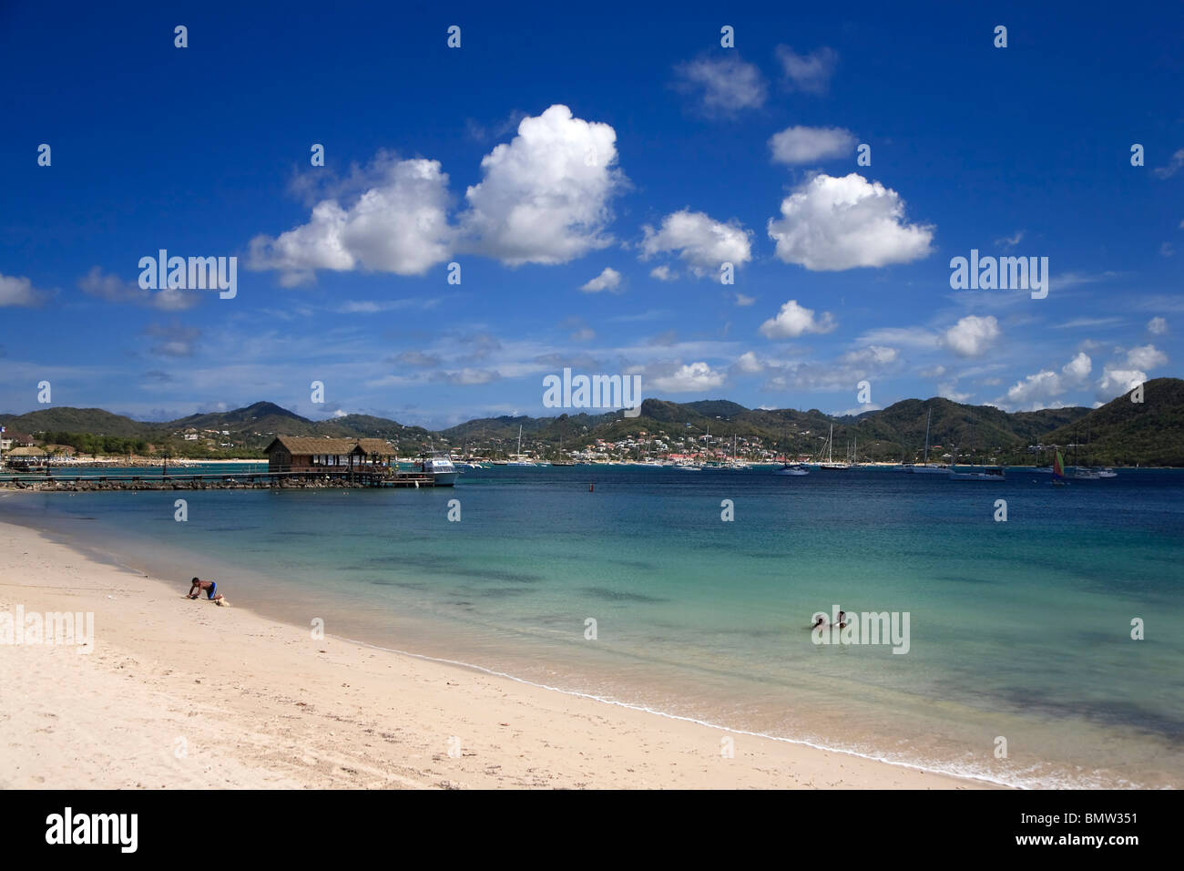 Caribbean, St Lucia, Rodney Bay Stock Photo
