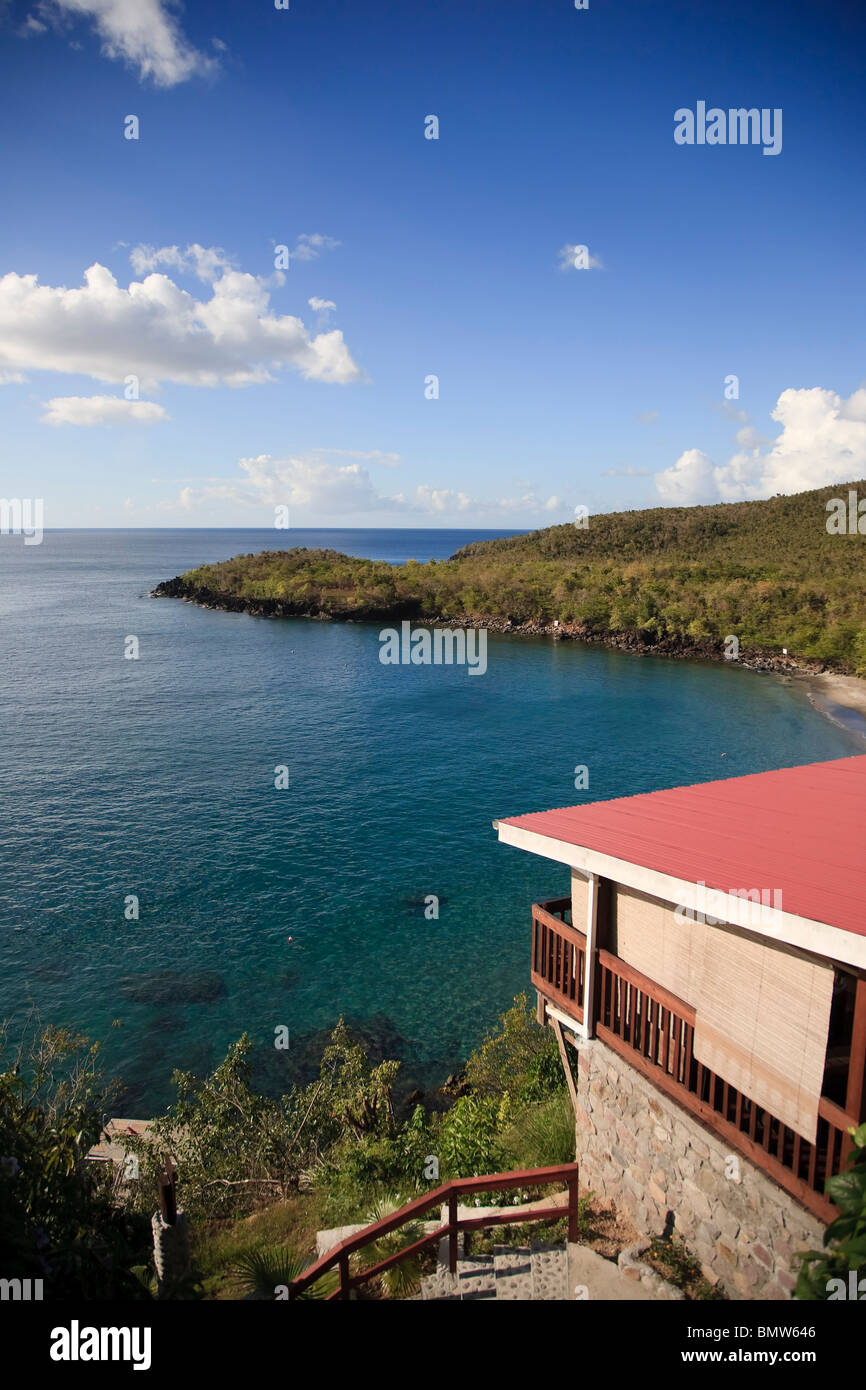 Caribbean, St Lucia, Anse Cochon Beach, Ti Kaye Luxury Resort Stock Photo