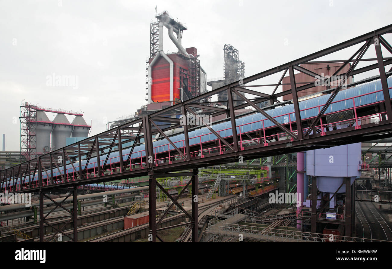 ThyssenKrupp Steel AG smeltery, Duisburg, Germany Stock Photo - Alamy