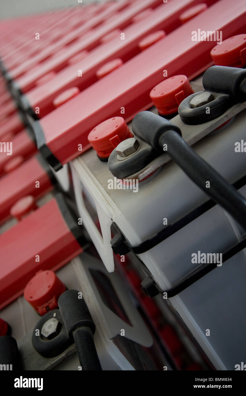 UAE Middle East Power Plant industrial batteries Stock Photo Alamy