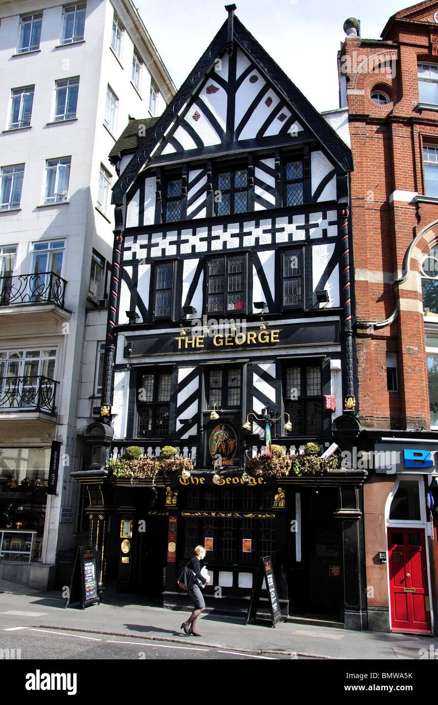 The George Pub, The Strand, Holborn, London Borough of Camden, Greater London, England, United Kingdom Stock Photo