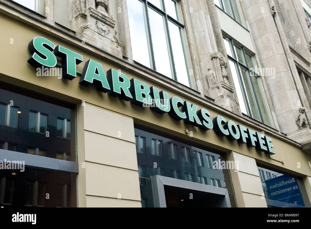 Starbucks Coffee Sign Friedrichstrasse Berlin City Germany Stock Photo Alamy