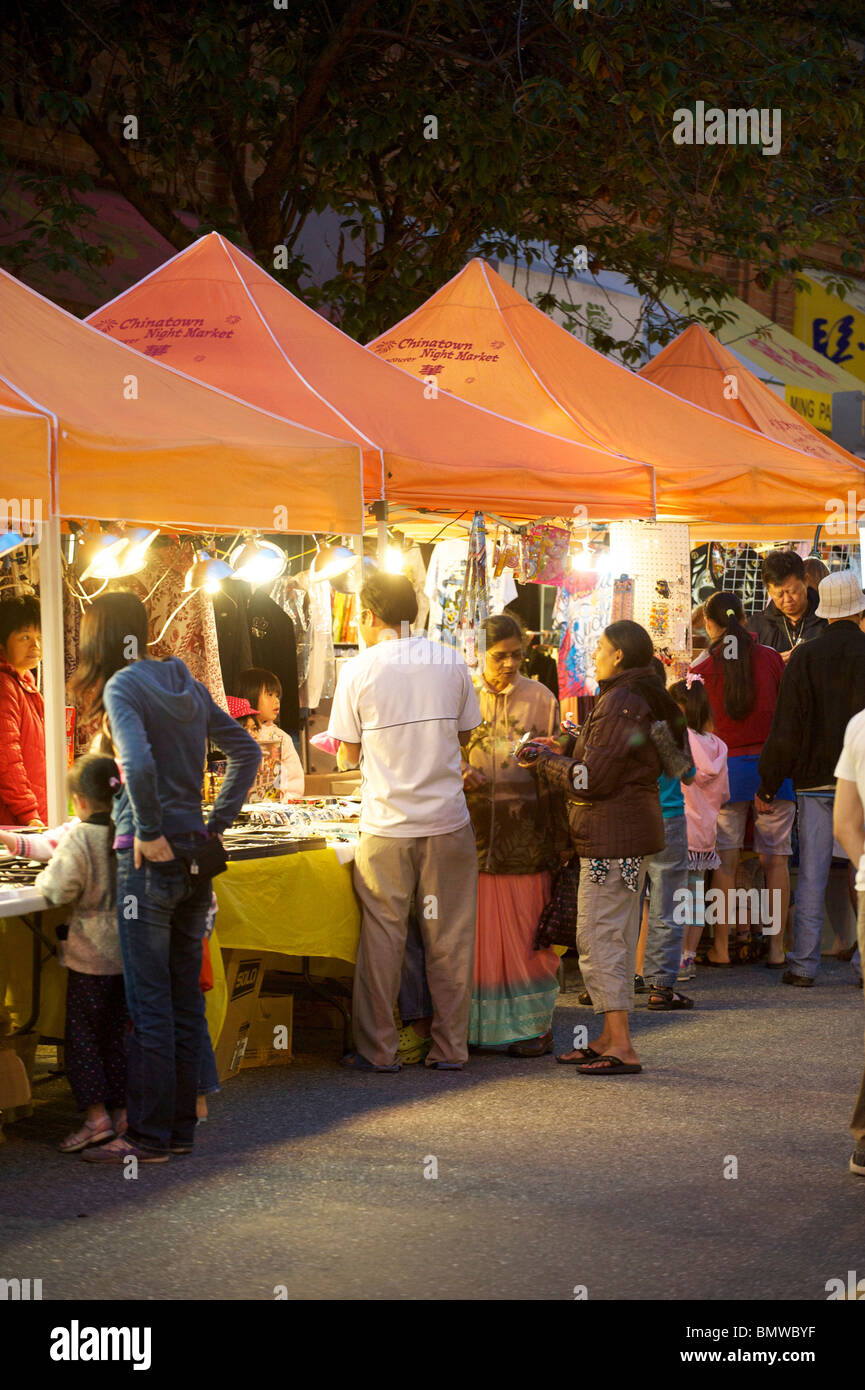 The Keefer Street night market in Vancouver's Chinatown district