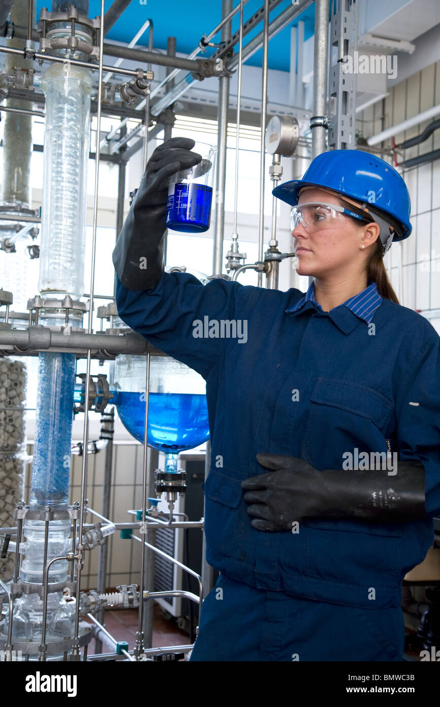 Trainee chemical technician at Evonik company, Marl, Germany Stock