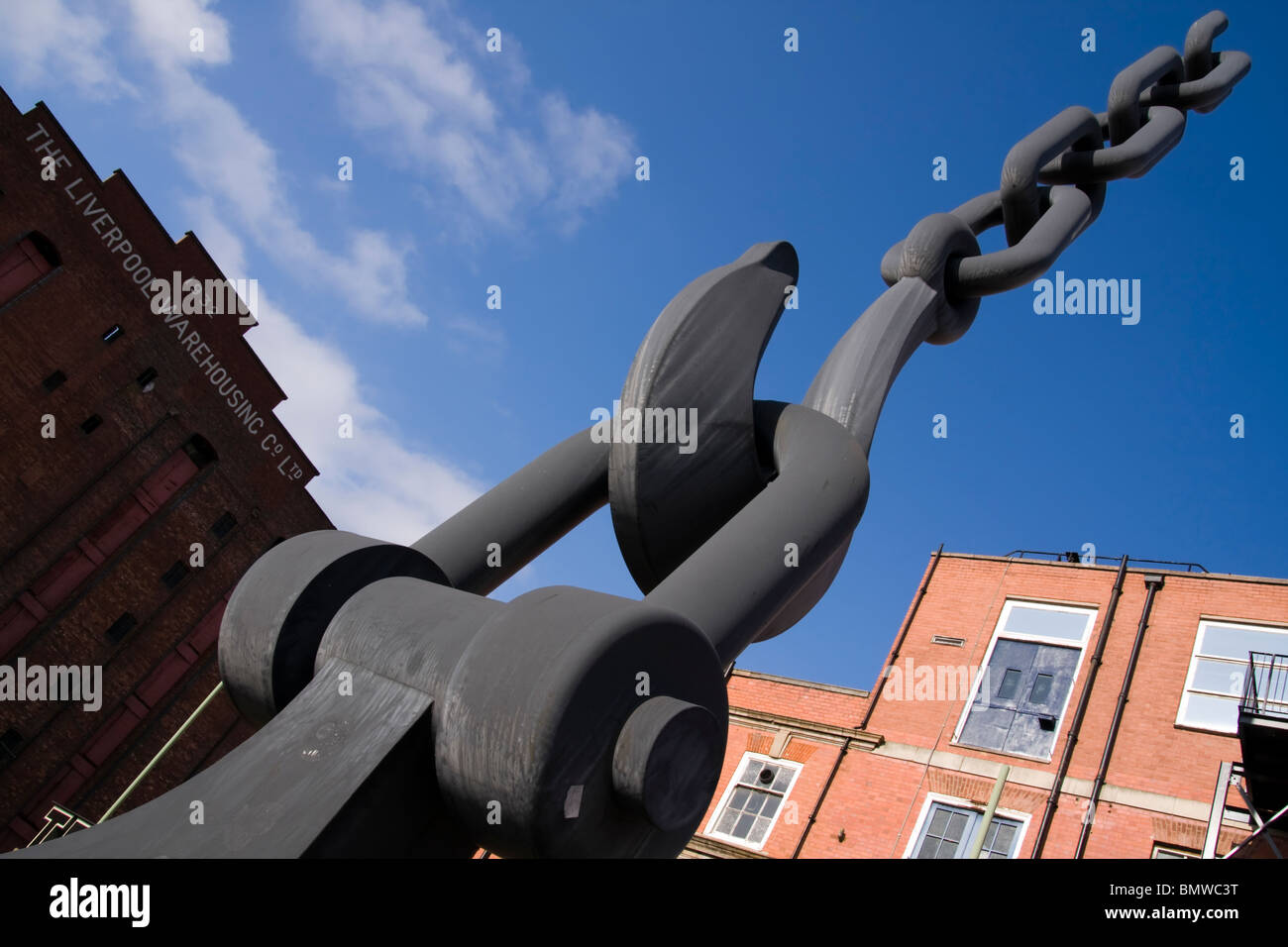 Chain Sculpture, Trafford Park Manchester Stock Photo Alamy