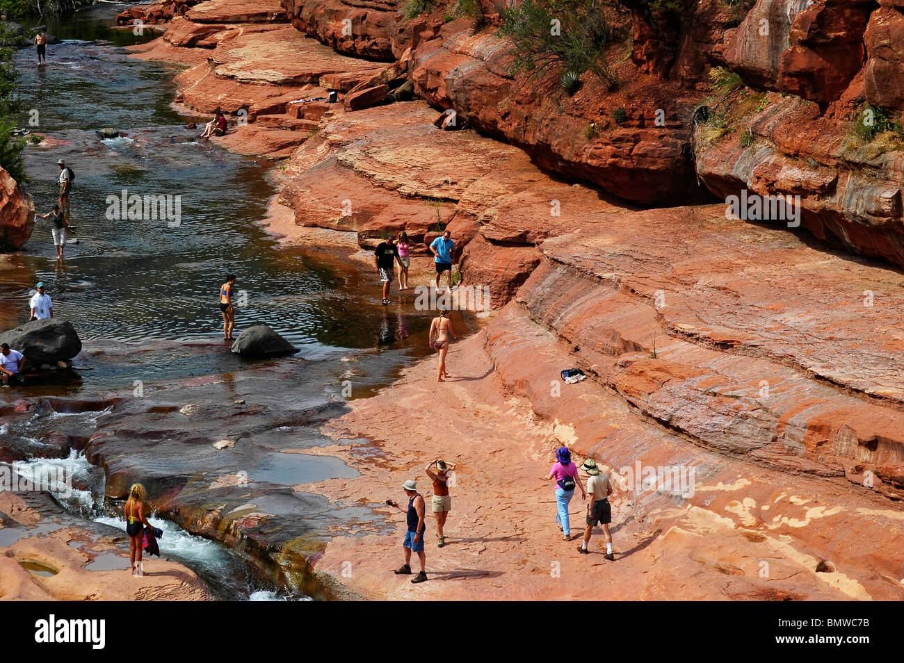 Slide Rock State Park, Oak Creek Canyon, AZ Stock Photo Alamy