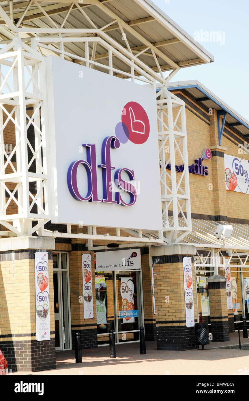 DFS sofa store Retail Park, Peterborough Stock Photo Alamy